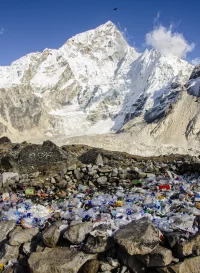 photo de la page à propos Floridelle qui montre énormément de bouteille en plastique